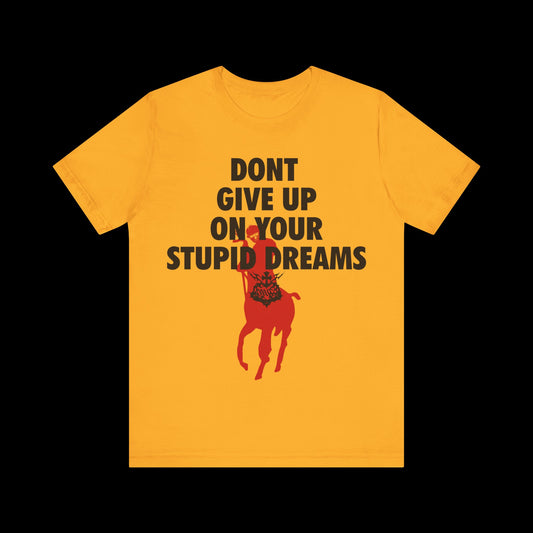 DONT GIVE UP ON YOUR STUPID DREAMS